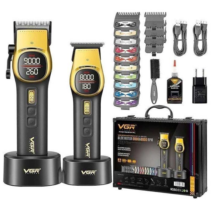 Combo VGR 885 S2  професионален комплект машинки подстригване и контур