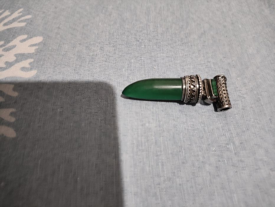 Кулон серебро с малахитом