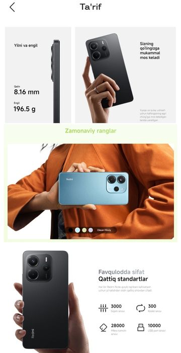 Redmi Not 6/128 Qora