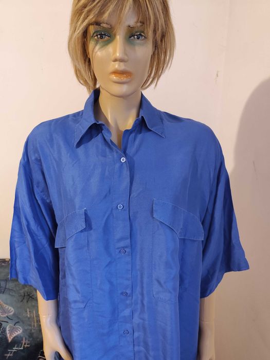 Bluza asimetrica din matase naturala Canda-masura 46-48-Noua!-Rezervat