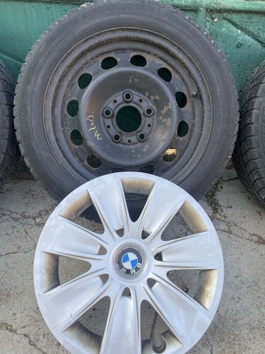 4x roti 195 55 R16 5x120 ET47 BMW + Capace originale
