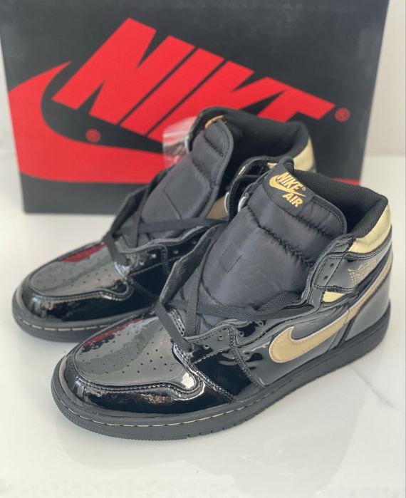 Air Jordan 1 Retro Black Metallic Gold Full Box VerificareColet 36-45