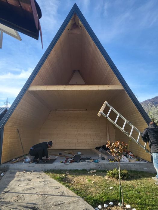 Vand cabana A-frame 6×9 case modulare ori ce model