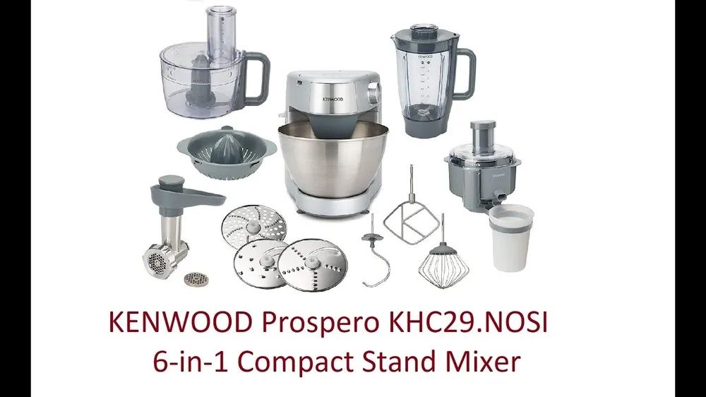Kenwood Prospero+ KHC29.M0SI – 1000W, 4.3L, Миксер + Мясорубка + Насад