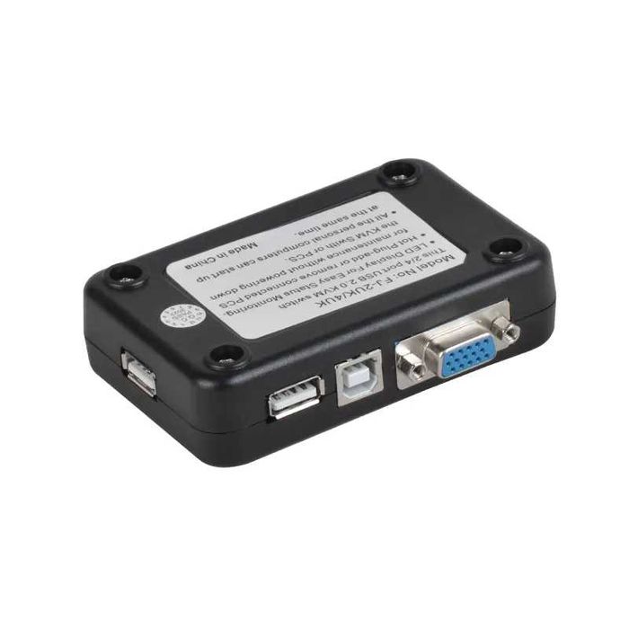 2-портов VGA USB KVM превключвател – управлявайте два компютъра