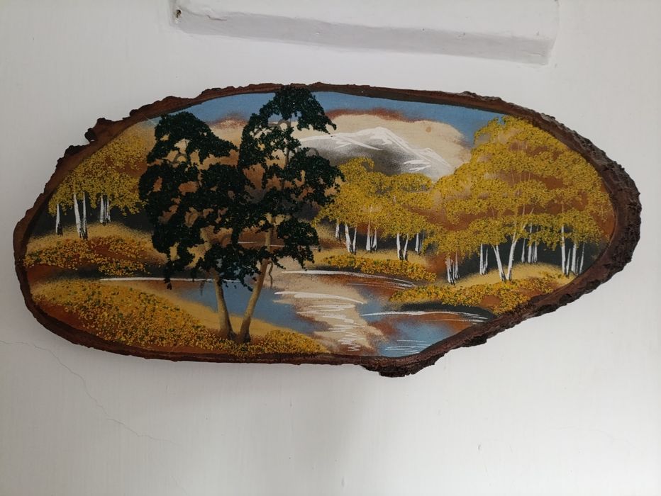 Картины на спиле дерева