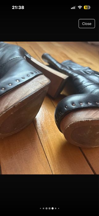 Cizme Prada cu toc si platforma