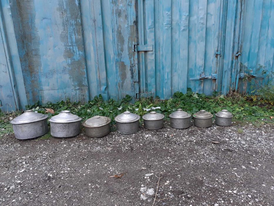 ЛОТ от 9 бр. Тенджери медни,калайдисани 19/20 век. Автентични!