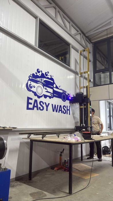 Японский настенный принтер! Принтер для стен! УФ принтер