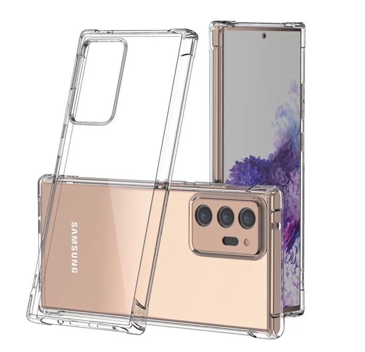 Samsung Note 20 Ultra - Husa Silicon Anti Soc Clear Colturi Tari