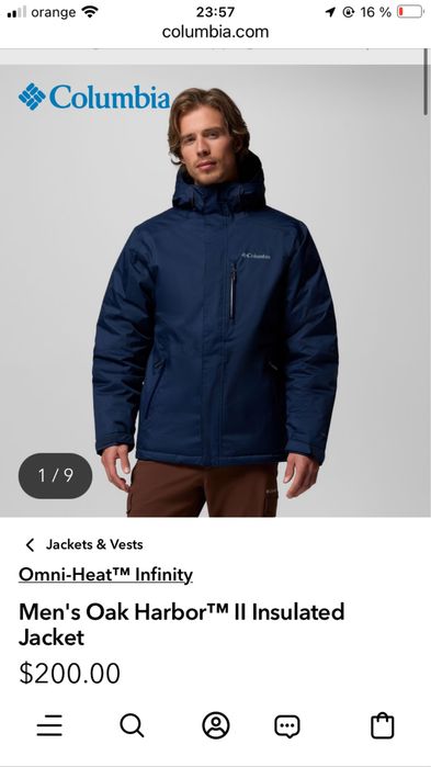 Geaca de iarna Columbia M Noua