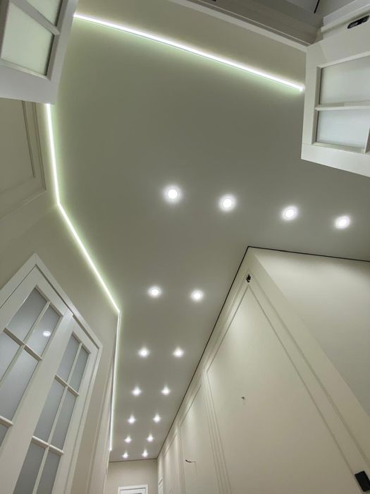 Натяжной потолок 1200 тг натяжные потолки кермелі төбелер