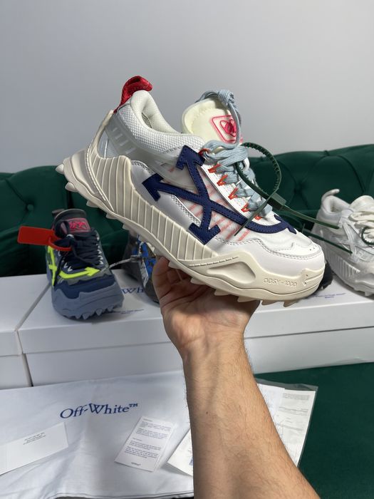 Adidasi Off White ODSY piele naturala Premium Full Box colectie noua