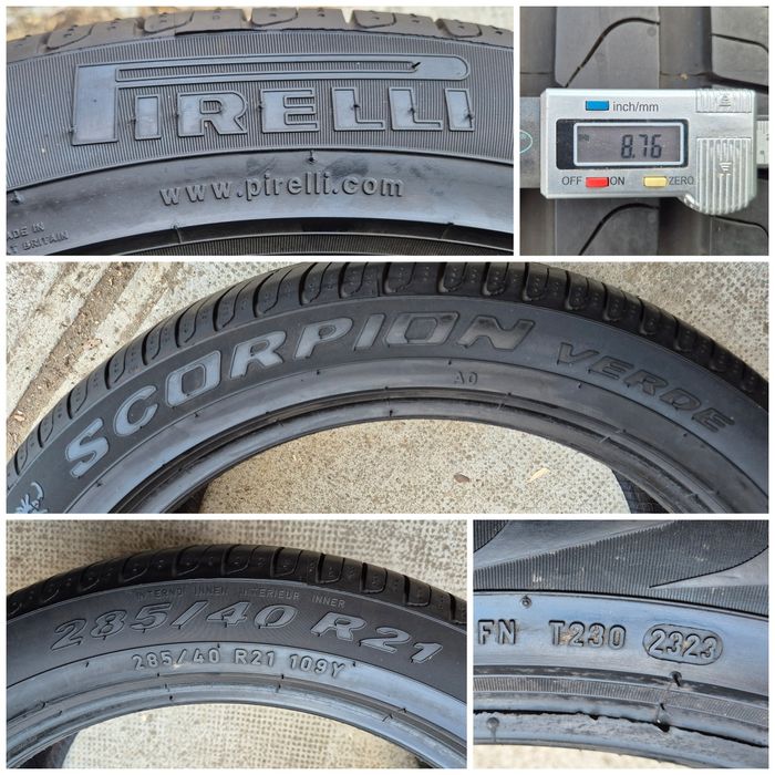 O bucată 285/40 R21 vară - una Pirelli