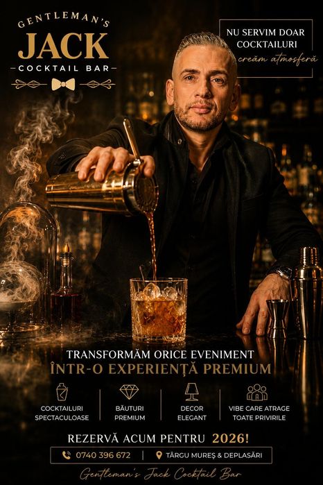 Cocktail Bar Premium pentru Nunti Botezuri si Evenimente Targu Mures