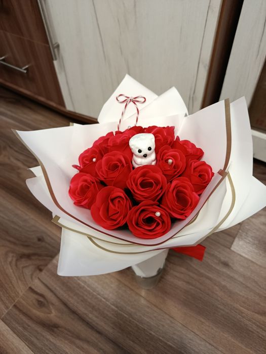 Buchet trandafiri sapun