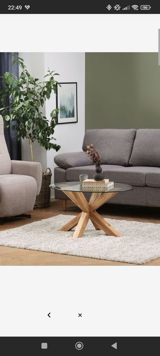 Нова маса за кафе, 60x100 стъкло/цвят натурален дъб


Маса за ка