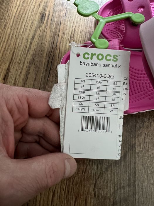Детски чисто нови Розови Сандали Crocs 23-24