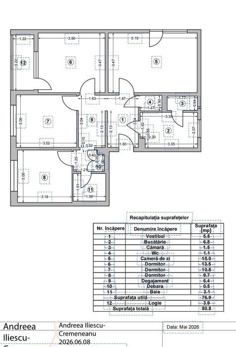 Vanzare 4 camere decomandate-Piata Rahova