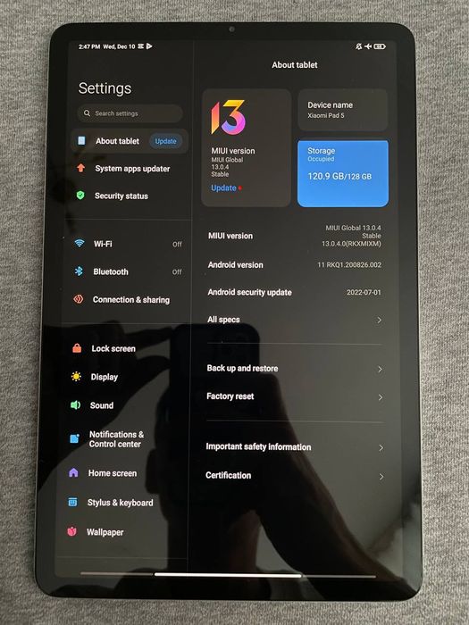 Планшет Xiaomi Pad 5 128GB