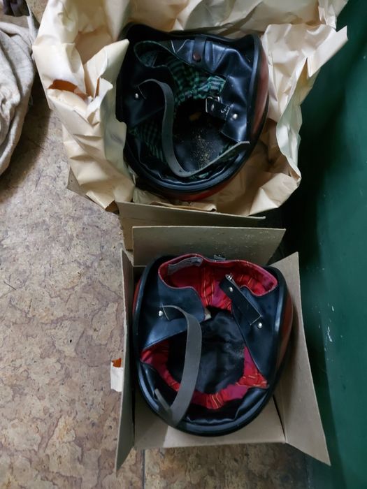 Мотоциклетная  каска (моргуновка) 1970г. выпуска  в упаковке.