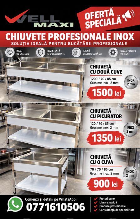 Ghiuveta inox profesionala