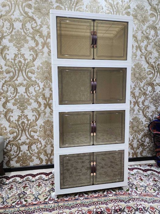 Шкаф-стеллаж модульный шкаф на колесах shkaf этажерка для вещей