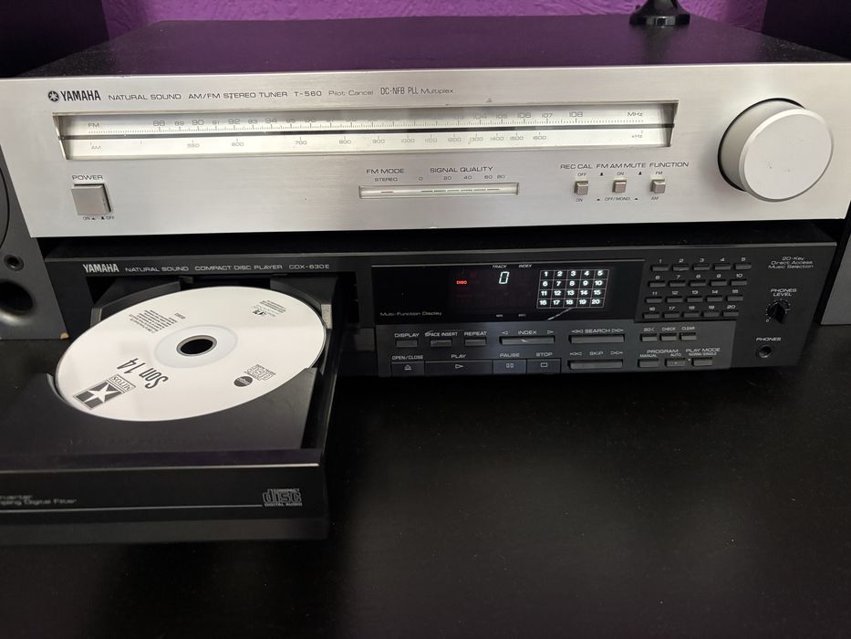 YAMAHA  CDX 630E CD PLAYER‼️raritate tehnica‼️+ YAMAHA STEREO TUNER-T-560