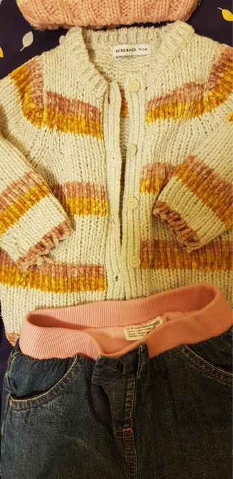 Lot haine groase fetita nr.74-80