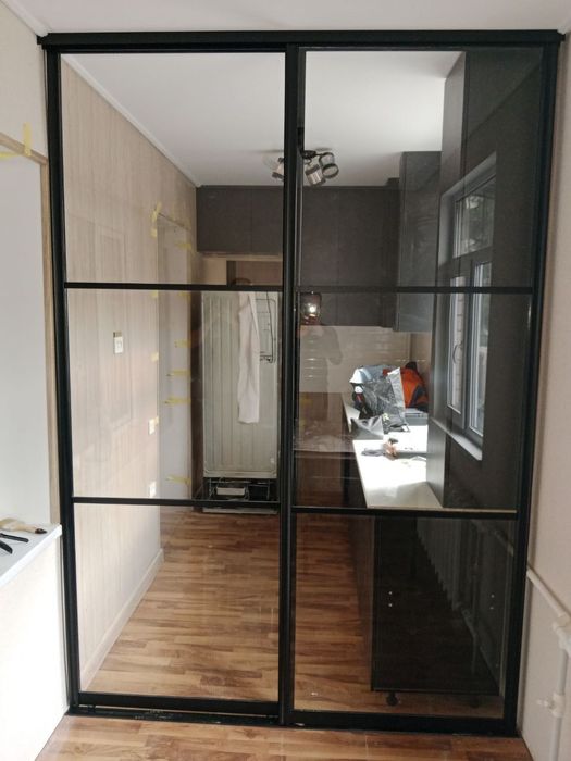 Изготовление межкомнатных перегородок дверей купэ,