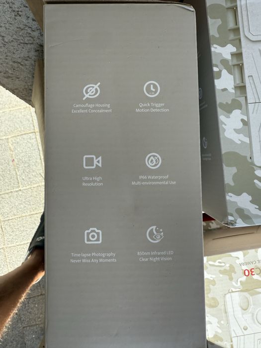 Camera urmarire animale usogood tc30 4k nightvision cu baterii + card