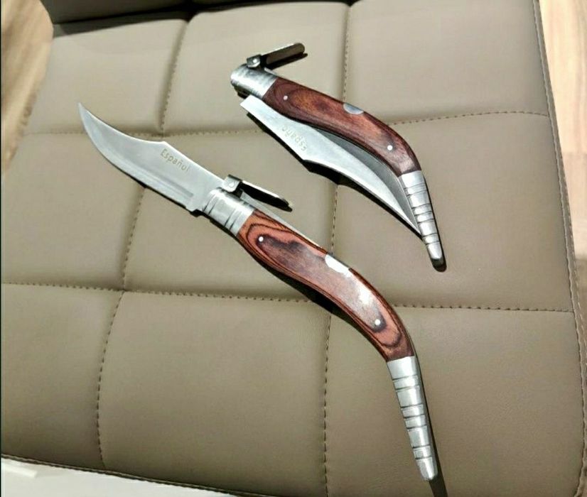 Briceag Spaniol Criket 38cm , nou / maner lemn briceag pescuit , vanatoare