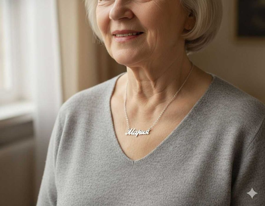 Персонализирано колие с име – идеален коледен подарък за нея