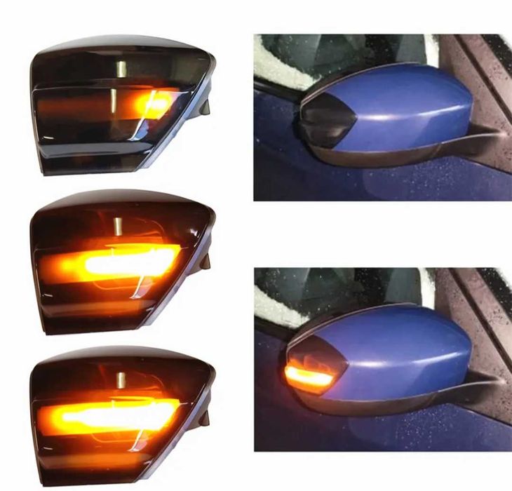 Динамични бягащи мигачи за огледалата за Форд Ford S-Max Kuga C-Max