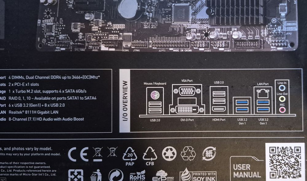 Placa baza gaming MSI B450M PRO AM4 Full Box