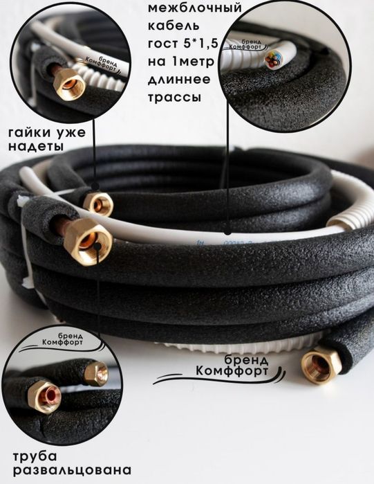 Готовый набор труб для кондиционеров