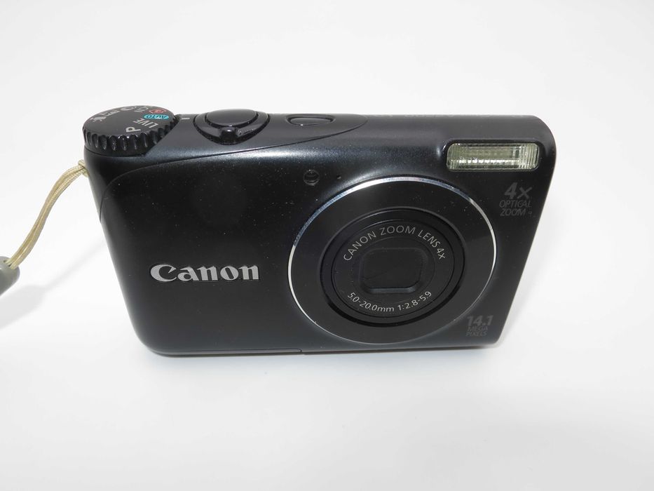 Canon PowerShot A2200 ултра компактен цифров фотоапарат, черна дигитална камера, като НОВА пълен комплект, работи отлично