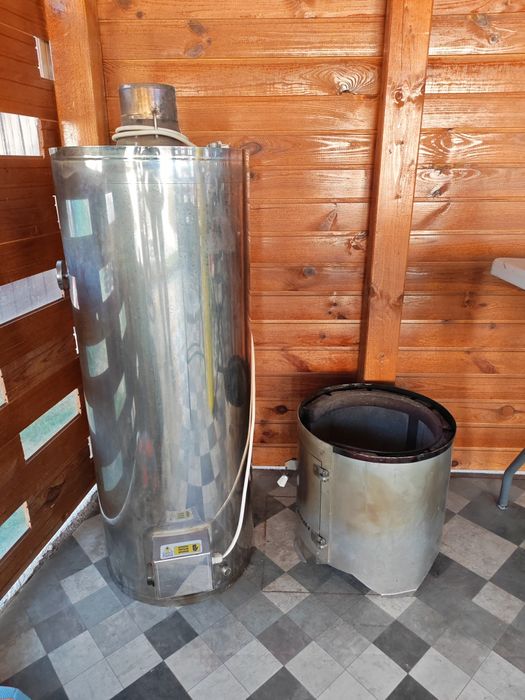 Cazan de baie lemn și electric