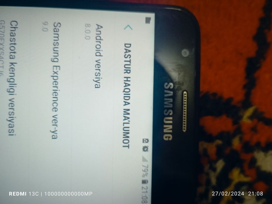 Samsung j5 prime 400.000 + bonus dastavka bo