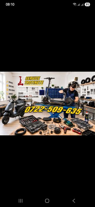 Reparații Trotinete și Scutere Electrice: Baterii, Controlere, Roti etc.