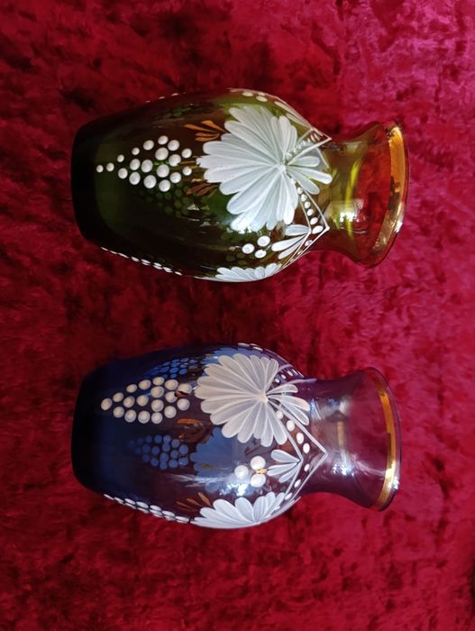 Вазочки СССР , собачка ( статуэтка Гжель ) СССР