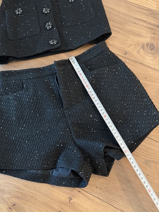 Черен сет с къси панталони