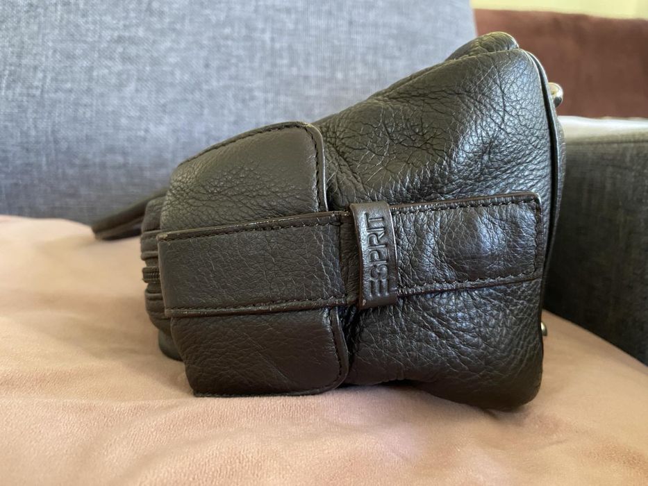 Seidenfelt чанта/ Esprit Дамска чанта,естествена кожа