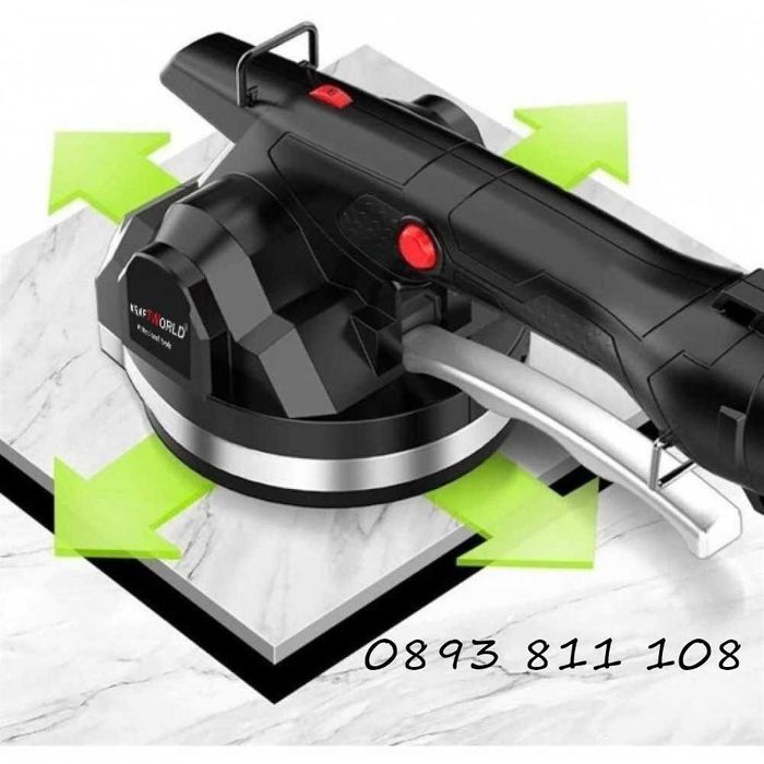 Вендуза за плочки / машина за плочки с куфар батерия зарядно