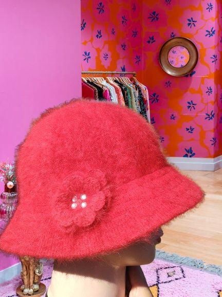 Palarie Dama Rosie Lux Angora Noua