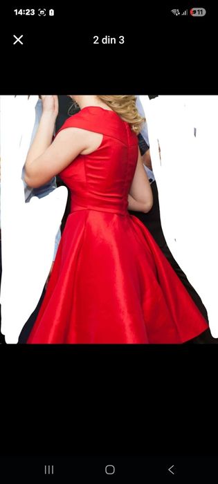 Rochie rosie  marime xs