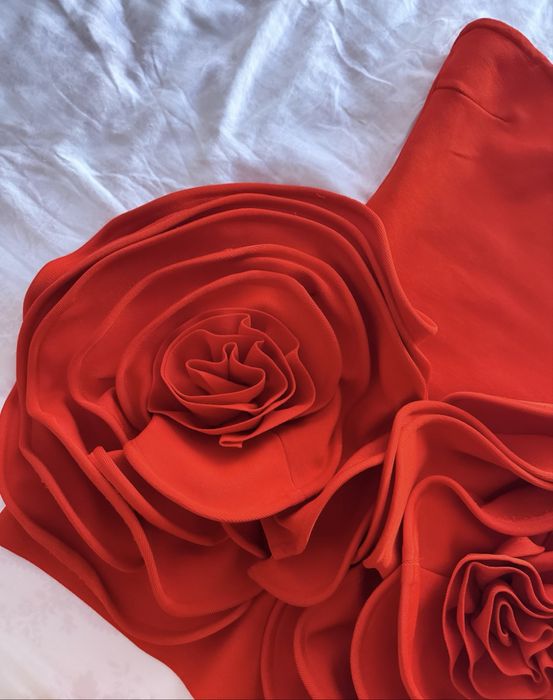 Червена бандажна рокля S размер