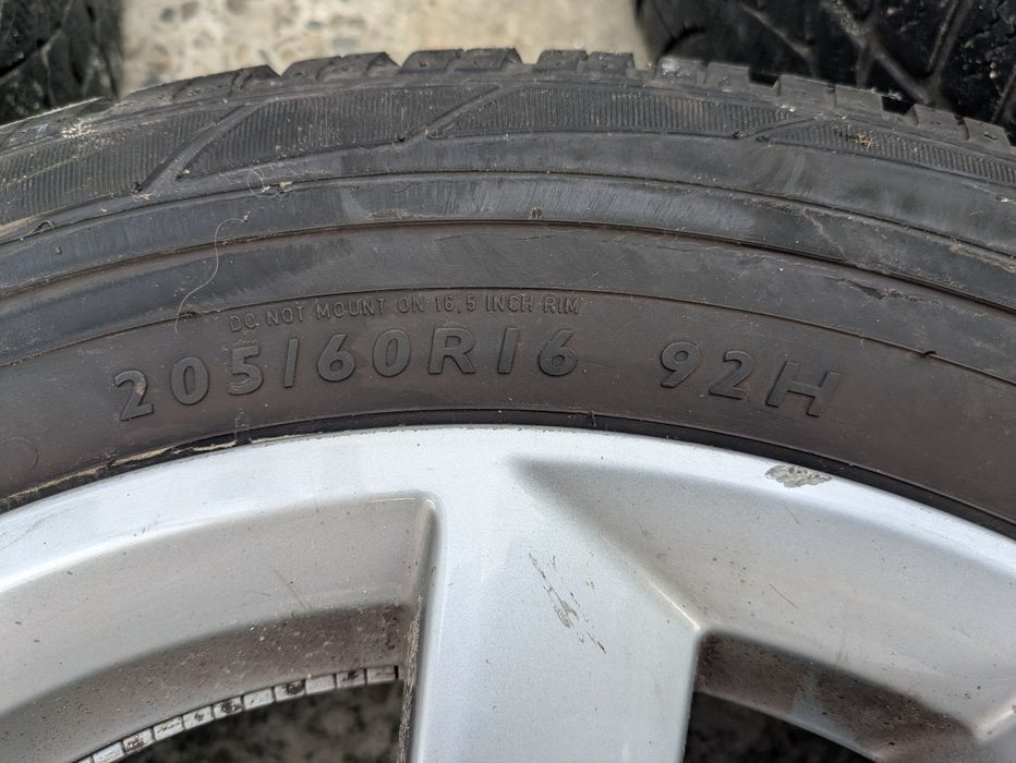 Set 4 roți originale audi a6 cu cauciucuri all season 205/60 R16 92H