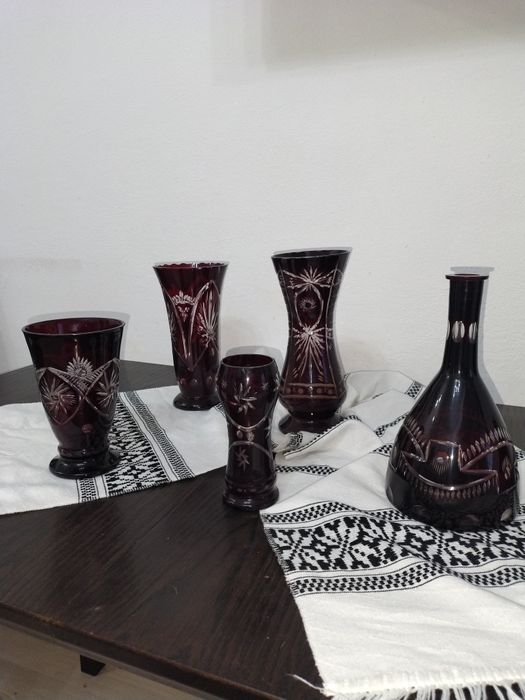 vaze + decantor cu dop