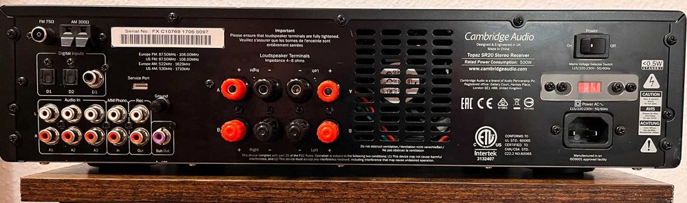 Amplituner Cambridge Audio Topaz SR20